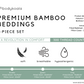 Premium Bamboo Beddings 3-Piece Set (Fitted Sheet and Pillow Covers)