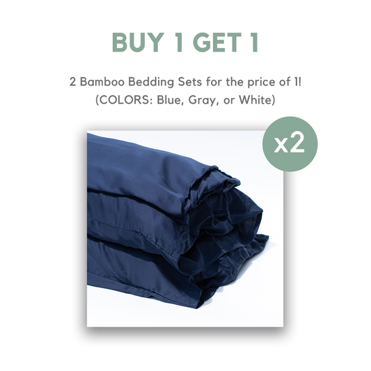 (BUY 1 GET 1) Premium Bamboo Beddings 3-Piece Set (Fitted Sheet and Pillow Covers)